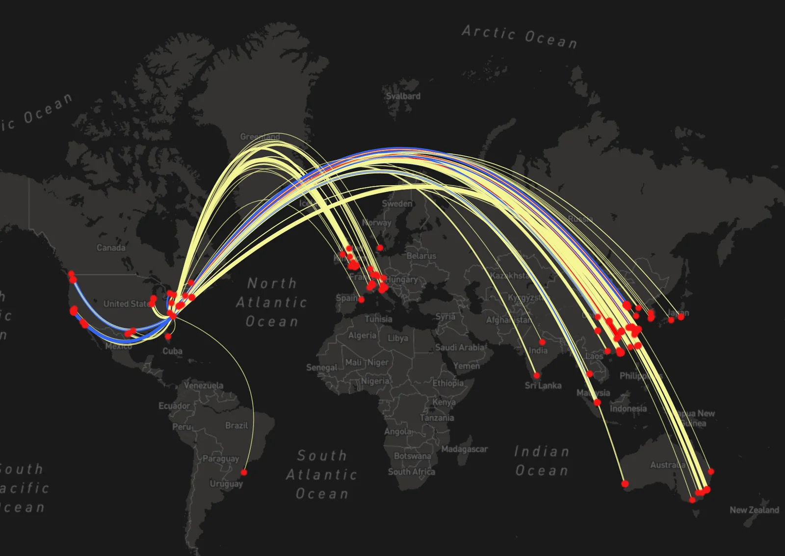 A visualization of the inferred usage locations for the Duke MTMC datasets. The data originated at university campus in North Carolina and eventually became one of the most widely 