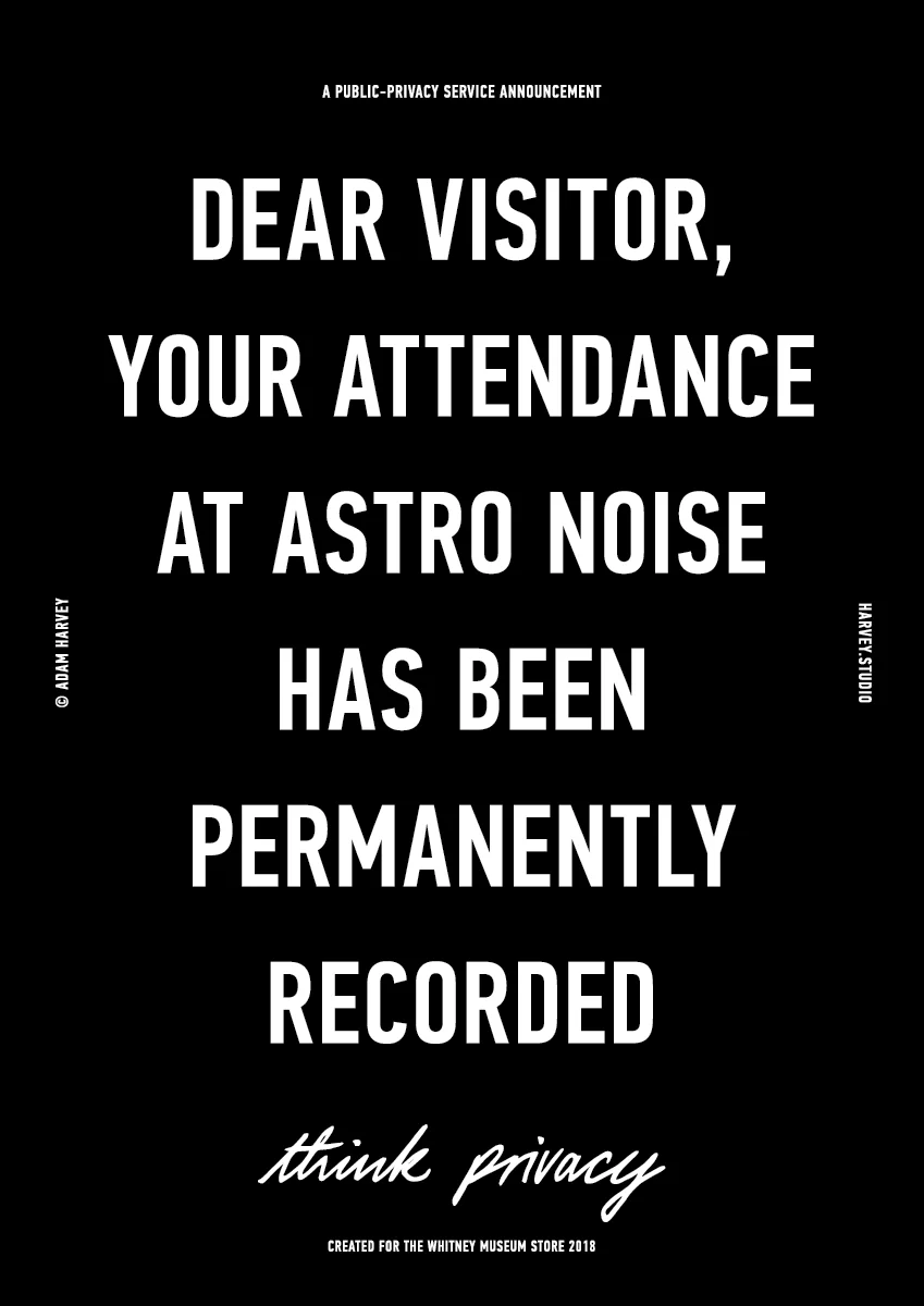 DEAR VISITOR, YOUR ATTENDANCE AT ASTRO NOISE HAS BEEN PERMANENTLY RECORDED. © Adam Harvey 2018