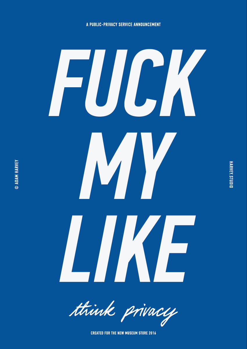 Fuck My Like. © Adam Harvey 2018